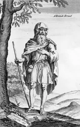 Ein britischer Druide, graviert von van der Gucht, 1723
